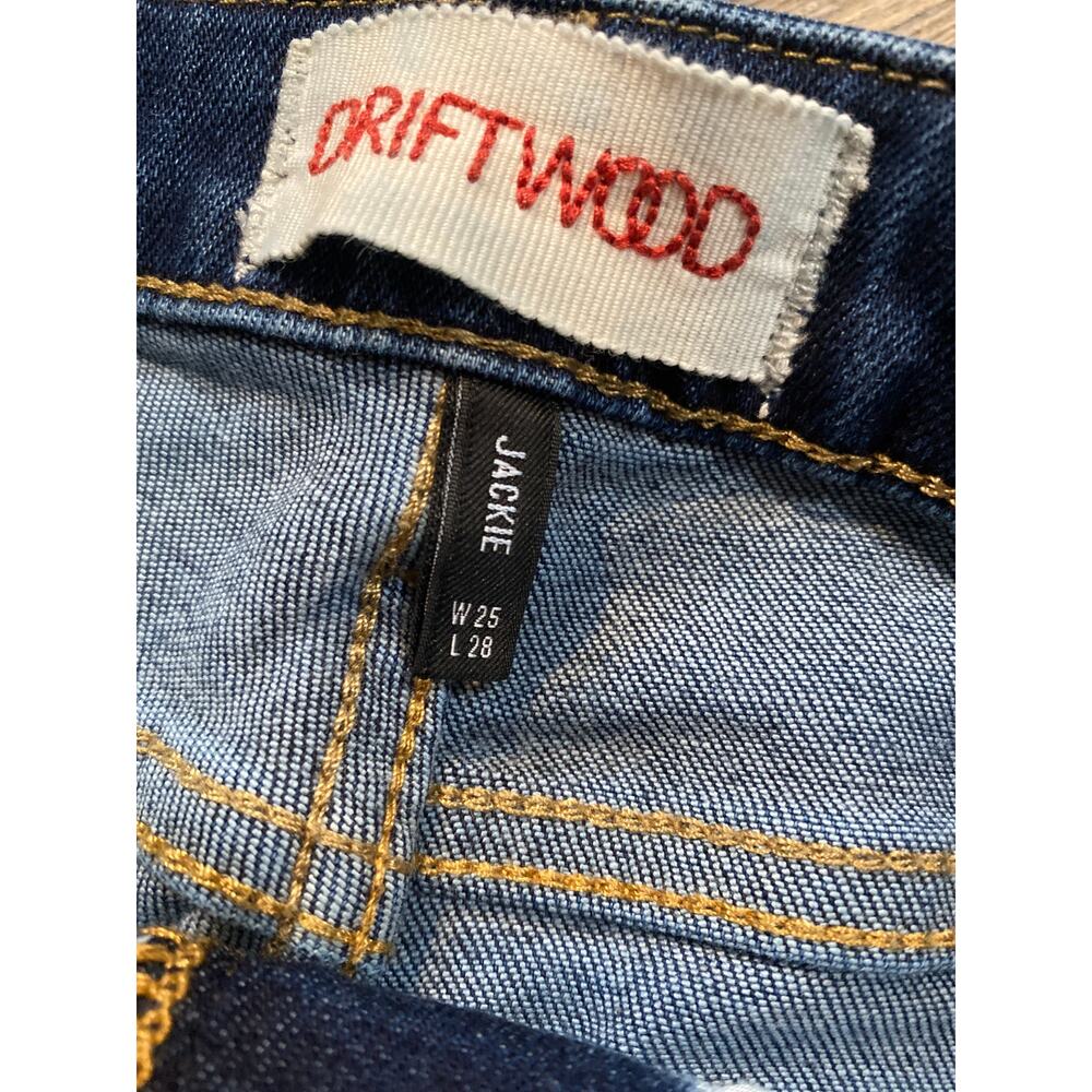 DRIFTWOOD by Free People Jackie Embroidered Jeans Size W25/L28 - Picture 5 of 10